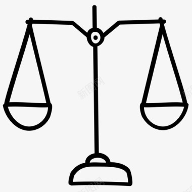 平衡尺度公平正义尺度图标