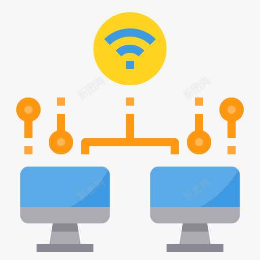 联网网络技术25扁平svg_新图网 https://ixintu.com 联网 网络技术 扁平
