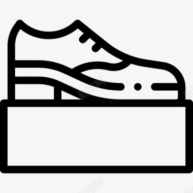鞋奢侈品商店43直线型图标