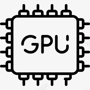 Gpu区块链56线性图标