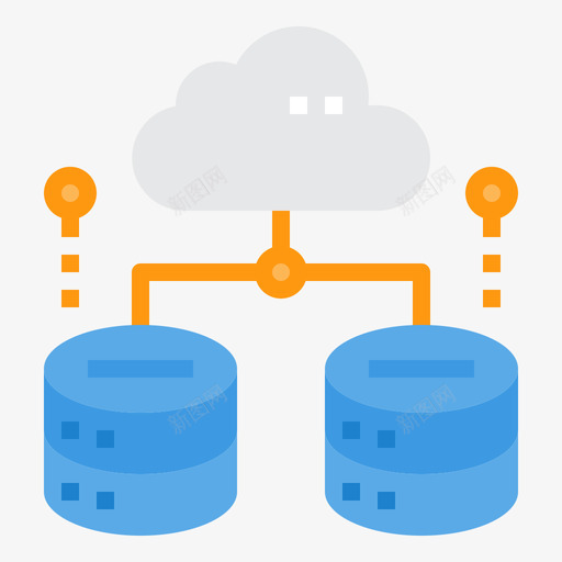 数据库网络技术25平面svg_新图网 https://ixintu.com 数据库 网络技术 平面