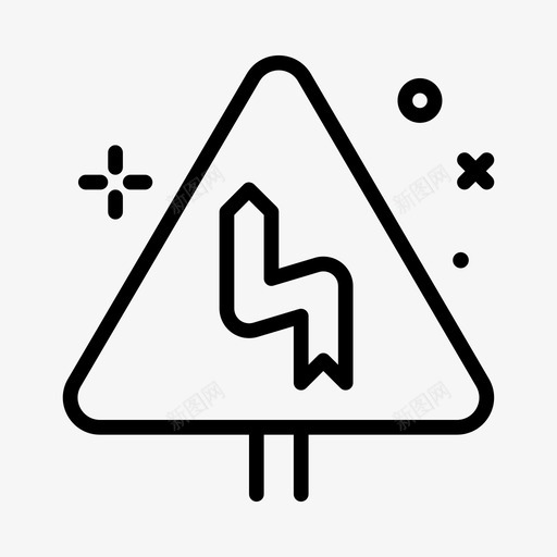 左转6号路标直线svg_新图网 https://ixintu.com 左转 6号 路标 直线