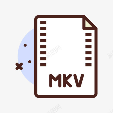 Mkv照片视频1线性颜色图标