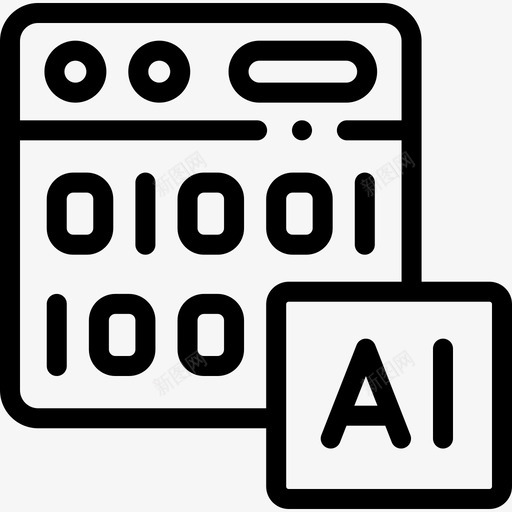 二进制代码人工智能110线性svg_新图网 https://ixintu.com 二进制 代码 人工智能 线性