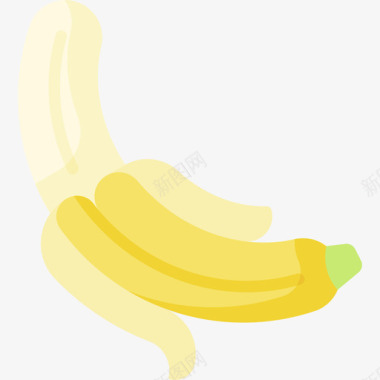 香蕉营养20扁平图标
