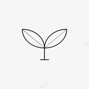 叶叶片植物图标