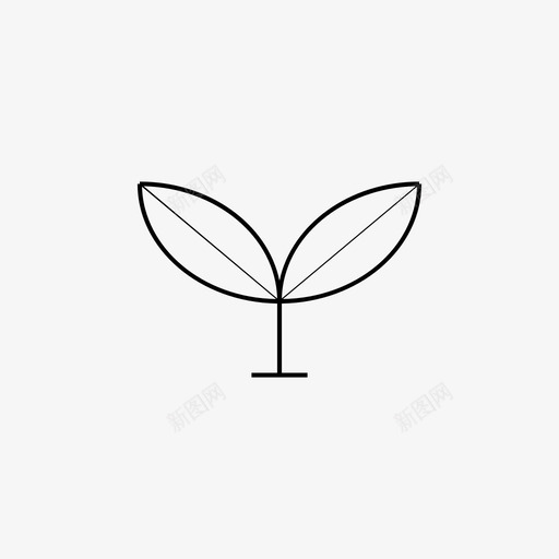 叶叶片植物svg_新图网 https://ixintu.com 植物 叶片
