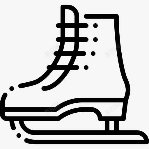 滑冰鞋冬季142直线型svg_新图网 https://ixintu.com 滑冰 冰鞋 冬季 直线 线型
