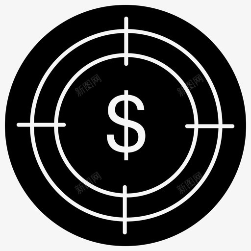 目标焦点金钱svg_新图网 https://ixintu.com 目标 焦点 金钱 财务 1行