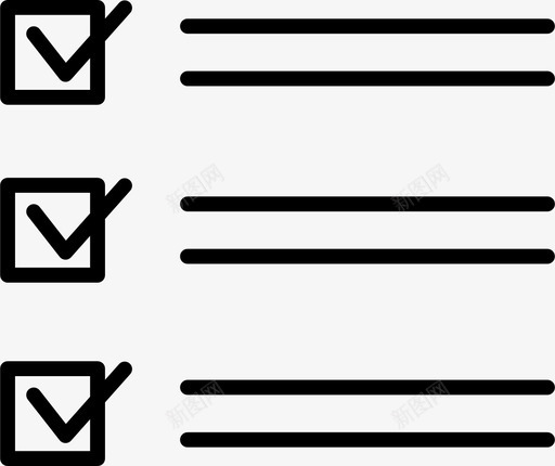 列表检查列表视图svg_新图网 https://ixintu.com 列表 检查 视图 提醒 任务