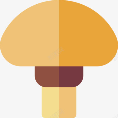 蘑菇野生动物56扁平图标