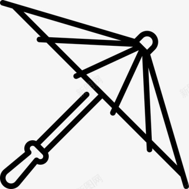 伞中国79直线型图标