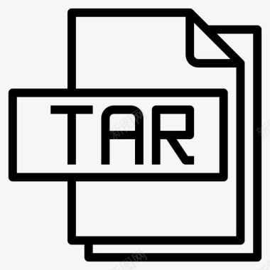 Tar文件文件格式1线性图标