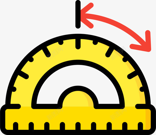 量角器大地测量线颜色svg_新图网 https://ixintu.com 量角器 大地测量 颜色