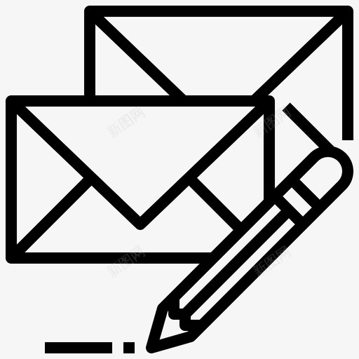 电子邮件对话资产28线性svg_新图网 https://ixintu.com 电子邮件 对话 资产 线性