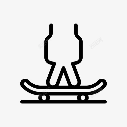 指板滑板21直线型svg_新图网 https://ixintu.com 指板 滑板 直线 线型