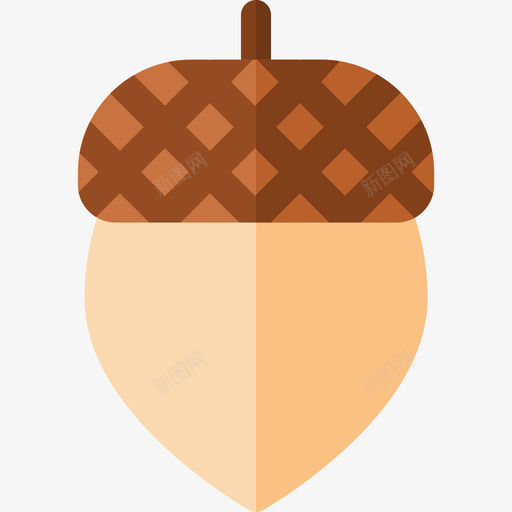 Acornfruitsandvegetables65flatsvg_新图网 https://ixintu.com Acorn fruits and vegetables flat