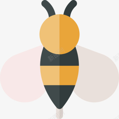 蜜蜂野生动物56平坦图标