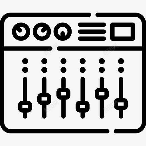 均衡器音频和视频28线性svg_新图网 https://ixintu.com 均衡器 音频 视频 线性