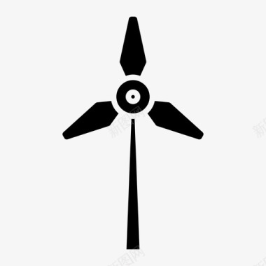 风电能源风机图标