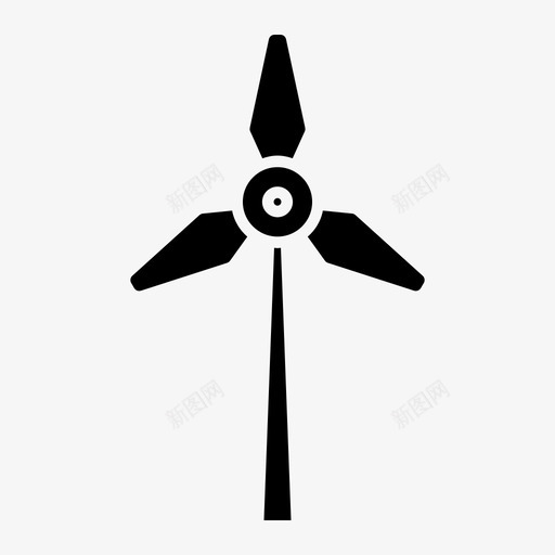 风电能源风机svg_新图网 https://ixintu.com 能源 风电 风机 可再 再生 风能 绿色