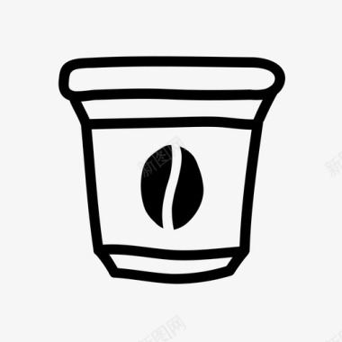 咖啡胶囊杯子浓缩咖啡图标