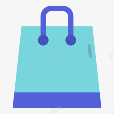 购物袋网络营销4扁平图标