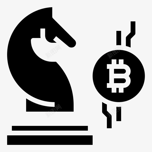 Horse区块链和fintech2填充svg_新图网 https://ixintu.com Horse 区块 fintech 填充