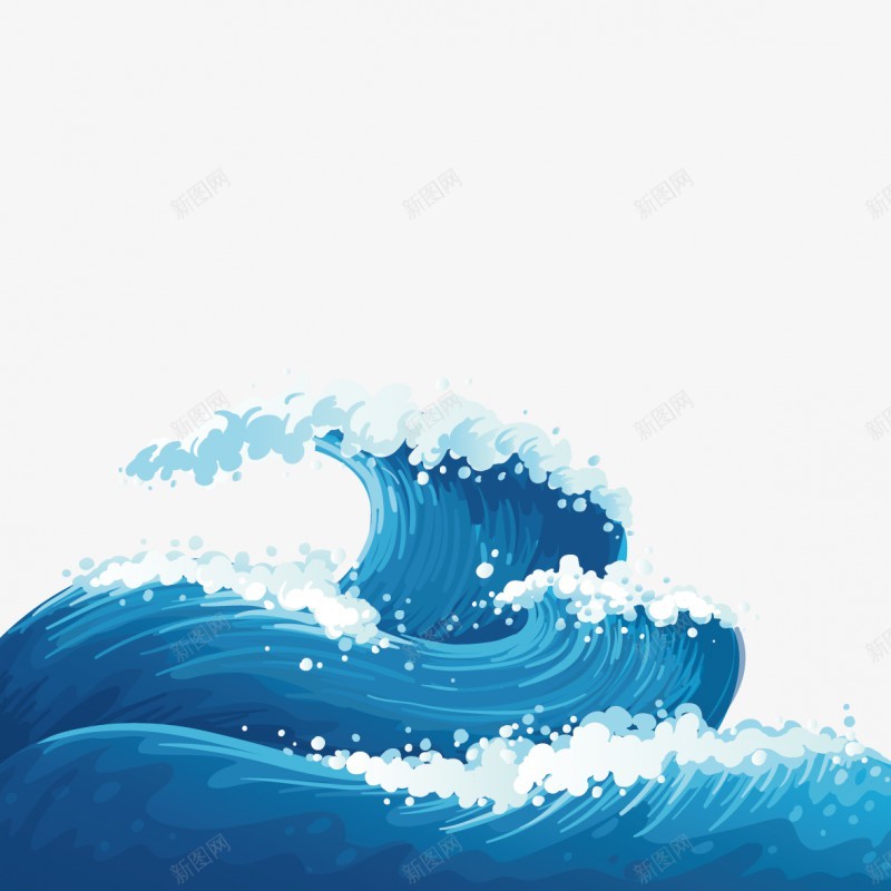 矢量海浪7可直接用png免抠素材_新图网 https://ixintu.com 矢量 海浪 可直接