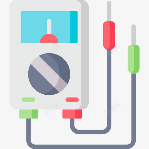 电压表工程105扁平svg_新图网 https://ixintu.com 电压表 工程 扁平