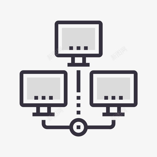 分布式数据库 distributed databasesvg_新图网 https://ixintu.com 分布式数据库 distributed database 组织和管理图标 线性 扁平 手绘 多色 简约 精美