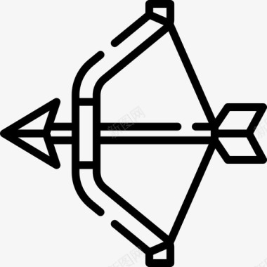 射箭极限运动32直线型图标