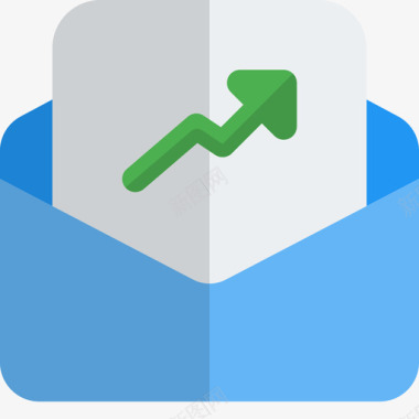 电子邮件商务与绩效3平淡图标