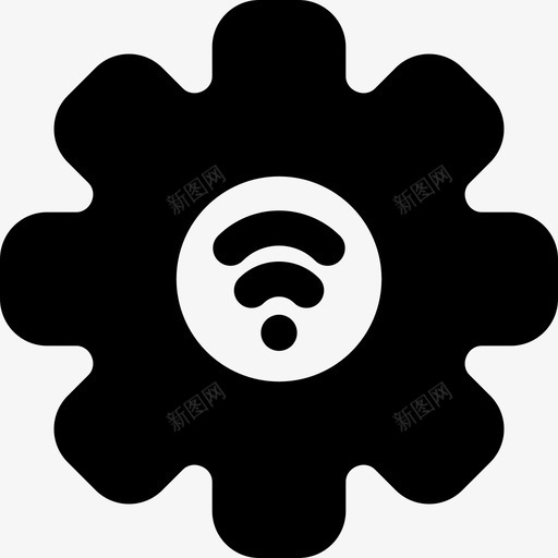 Wifi物联网115填充svg_新图网 https://ixintu.com Wifi 联网 填充