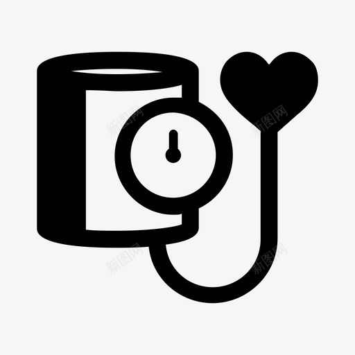 血压计血压诊断仪svg_新图网 https://ixintu.com 血压计 血压 诊断仪