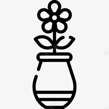 花瓶家居用品28直纹图标