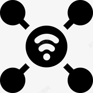 Wifi物联网115填充图标