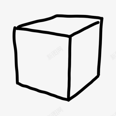 盒子立方体外部图标
