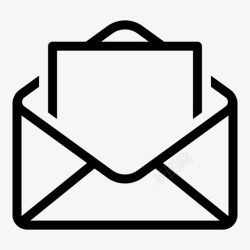 邮寄信封的轮廓邮寄电子邮件信封高清图片