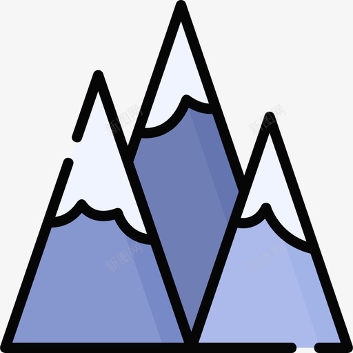 加拿大山19线性颜色svg_新图网 https://ixintu.com 加拿 加拿大 大山 线性 颜色