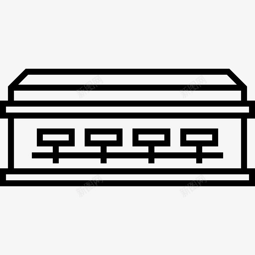 棺材葬礼40直系svg_新图网 https://ixintu.com 棺材 葬礼 直系