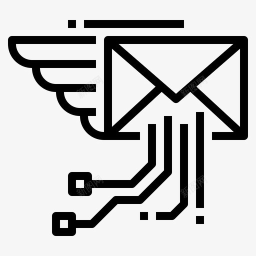 电子通信电子邮件svg_新图网 https://ixintu.com 通信 电子 电子邮件 文件 信件