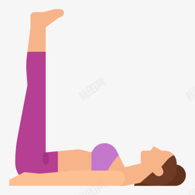 腿部瑜伽姿势1平图标