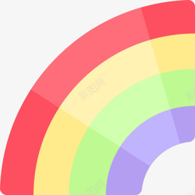 彩虹春天132平坦图标
