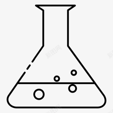 科学化学锥形烧瓶图标