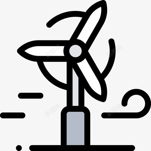 风能可持续能源53线性颜色svg_新图网 https://ixintu.com 风能 持续 能源 线性 颜色