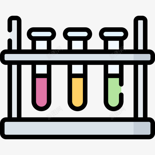 试管实验室69线性颜色svg_新图网 https://ixintu.com 试管 实验室 线性 颜色