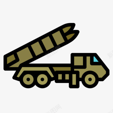 火箭军用76线性颜色图标