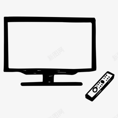 采购产品电视和遥控器电视和遥控器电器图标
