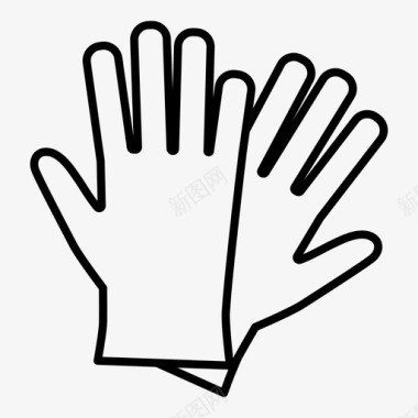 手套清洁环保图标